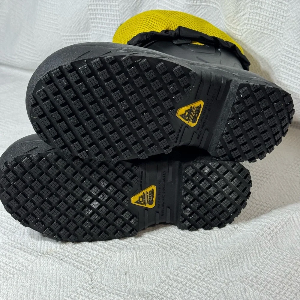 Ace Bullfrog Elite Composite Toe Black‎ Work Boots Shoes for Crews M 5 W 7
